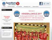 Tablet Screenshot of kil-handballskole.no